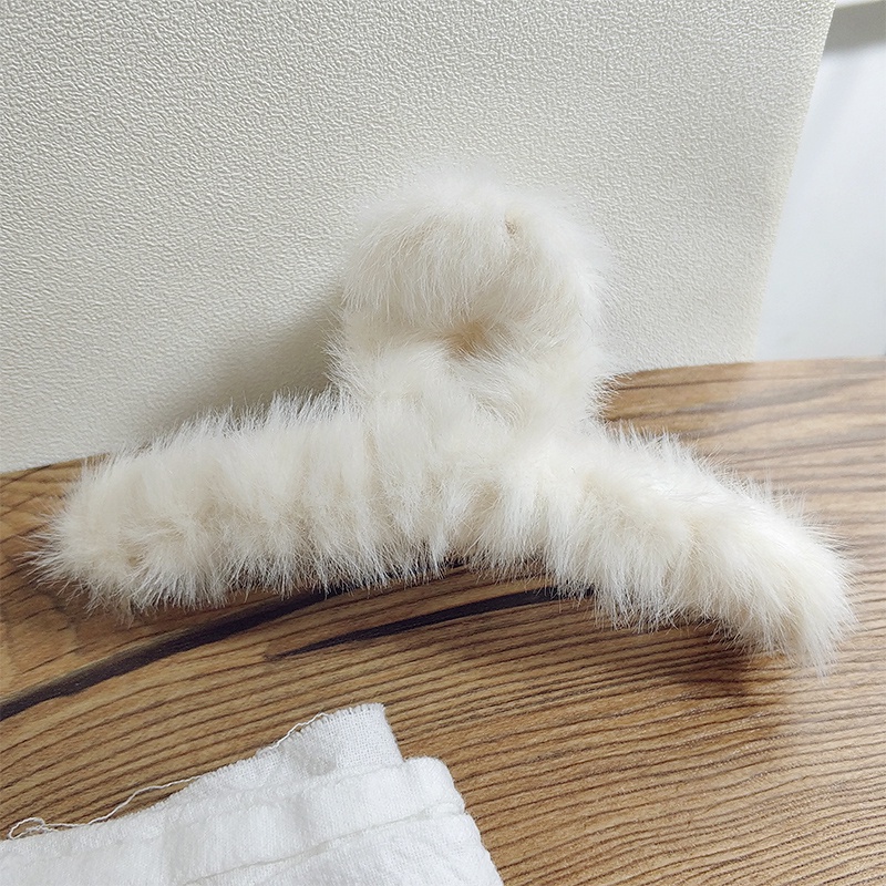 Kẹp Tóc Hình Cá Mập Phủ Lông Nhiều Màu Sắc Ngọt Ngào Thời Trang Hàn Quốc Cho Nữ