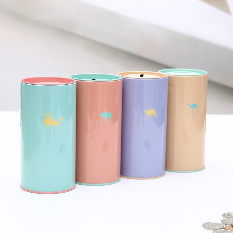 Hộp Thiếc Đựng Tiền Xu Hình Động Vật Hoạt Hình Sáng Tạo