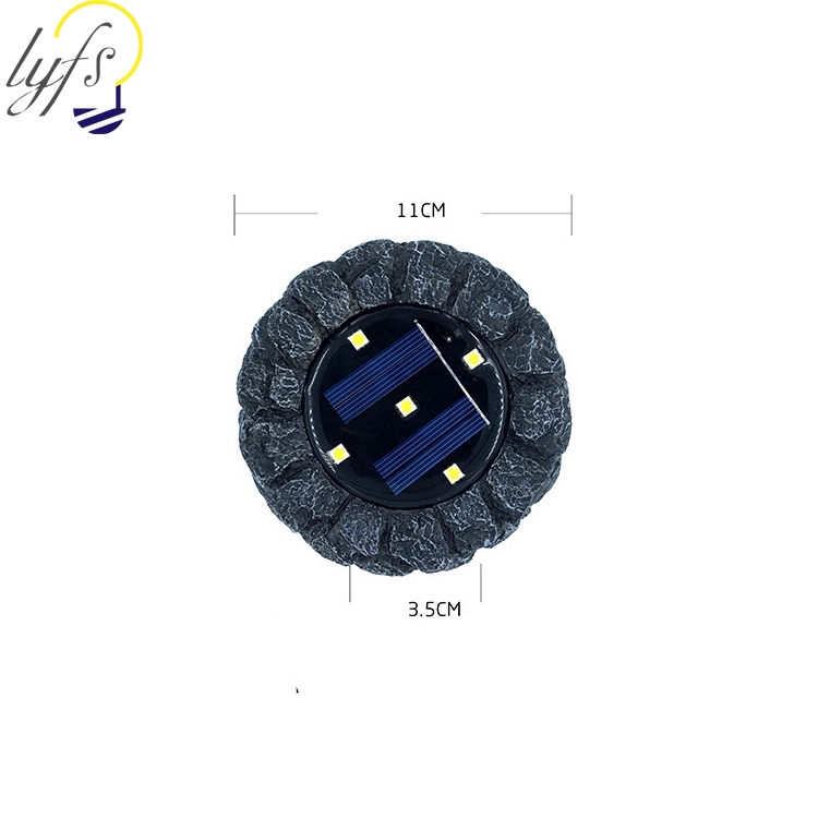 Đèn LED 5 bóng không thấm nước dùng năng lượng mặt trời trang trí lối đi ngoài trời tiện dụng