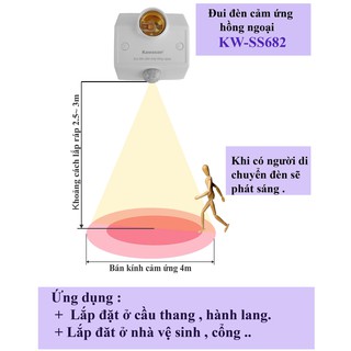 ĐUI ĐÈN CẢM ỨNG SS682 KAWASAN