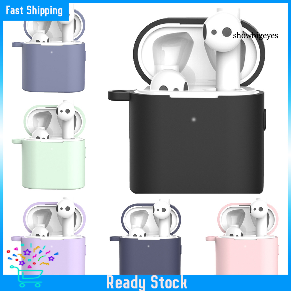 Túi Đựng Tai Nghe Mini Màu Trơn Có Dây Đeo Cho Xiaomi Air 2 / 2s