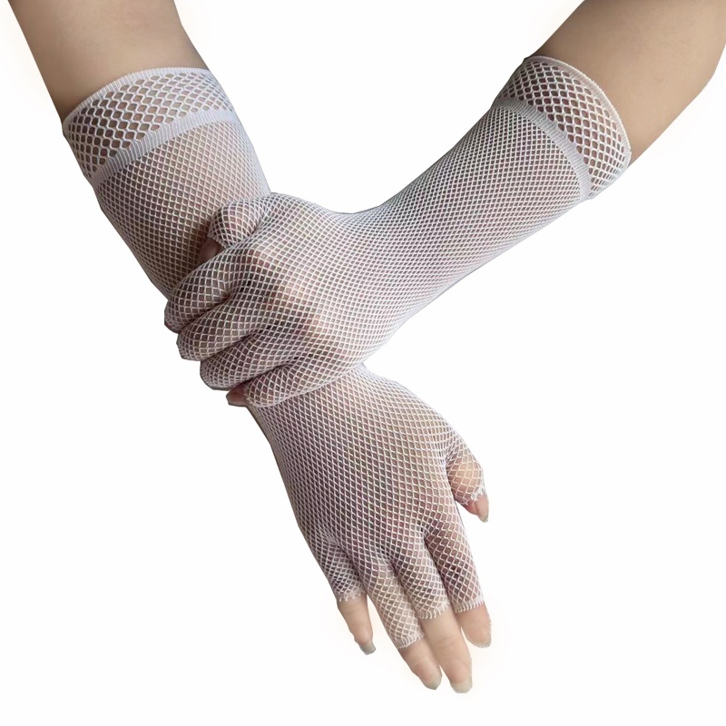 Găng Tay Lưới Hở Ngón Thời Trang Mùa Hè