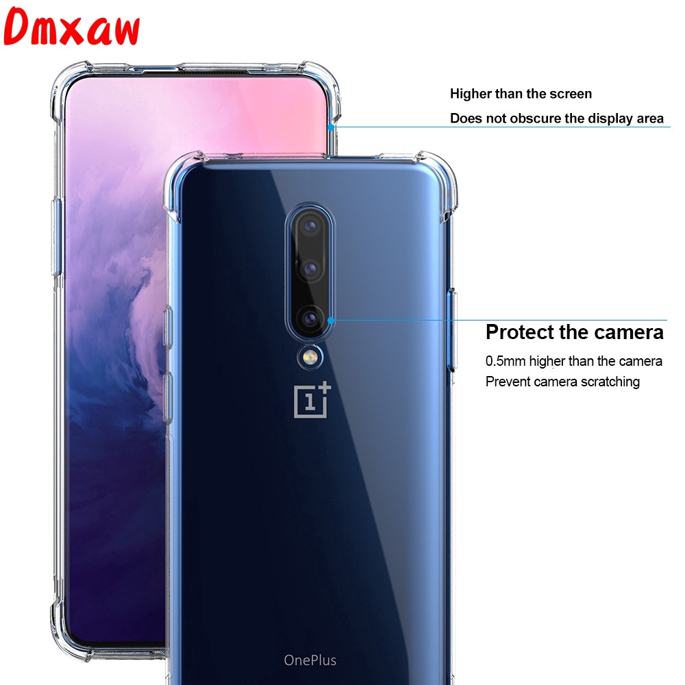 Ốp điện thoại dẻo chống sốc trong suốt cho OnePlus 7T 7 Pro 7 6T 6 5T 5 3T 3