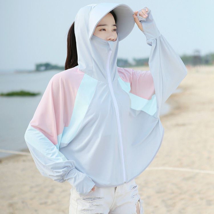 Áo Khoác Chống Nắng Và Tia UV Chất Liệu Lụa Lạnh Mỏng Thoáng Khí Thời Trang Mùa Hè Cho Nữ
