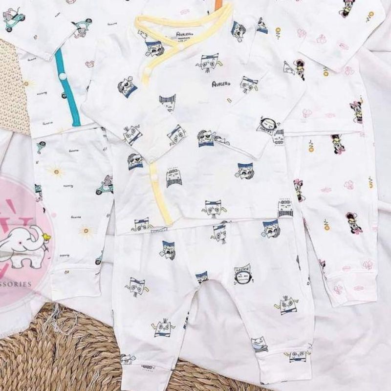 Bộ sơ sinh sợi tre Avaler nhiều mẫu đủ size