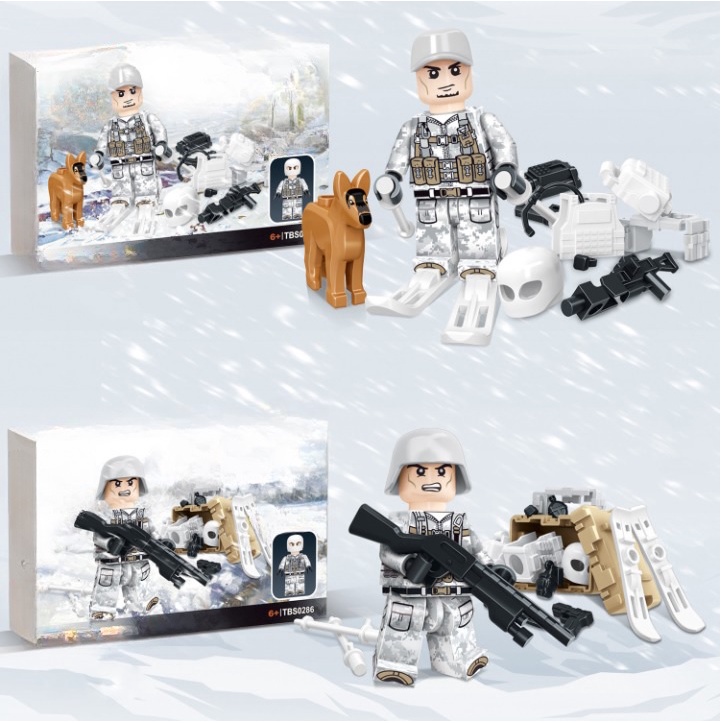 Lego lính dù - Lego Minifigures - Nhân vật Lego Army
