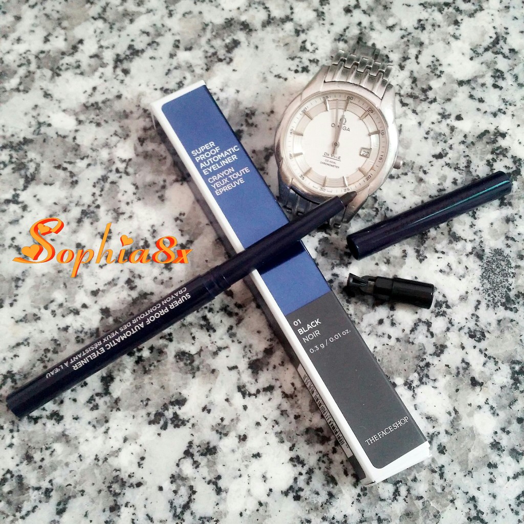 Chì kẻ mắt siêu lâu trôi The Face Shop Super Proof Automatic Eyeliner TFS