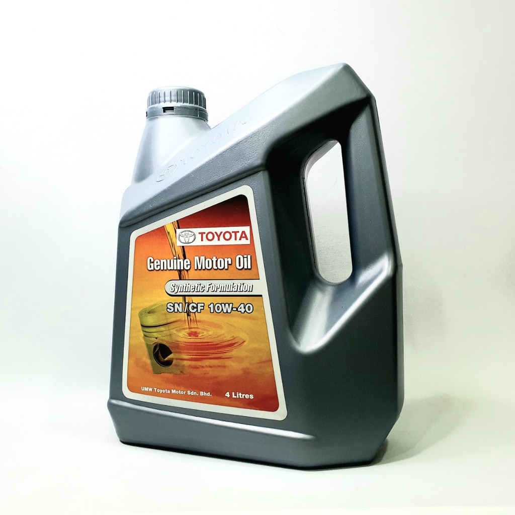 Nhớt Toyota genuine motor oil synthetic formulation 10W40 4L