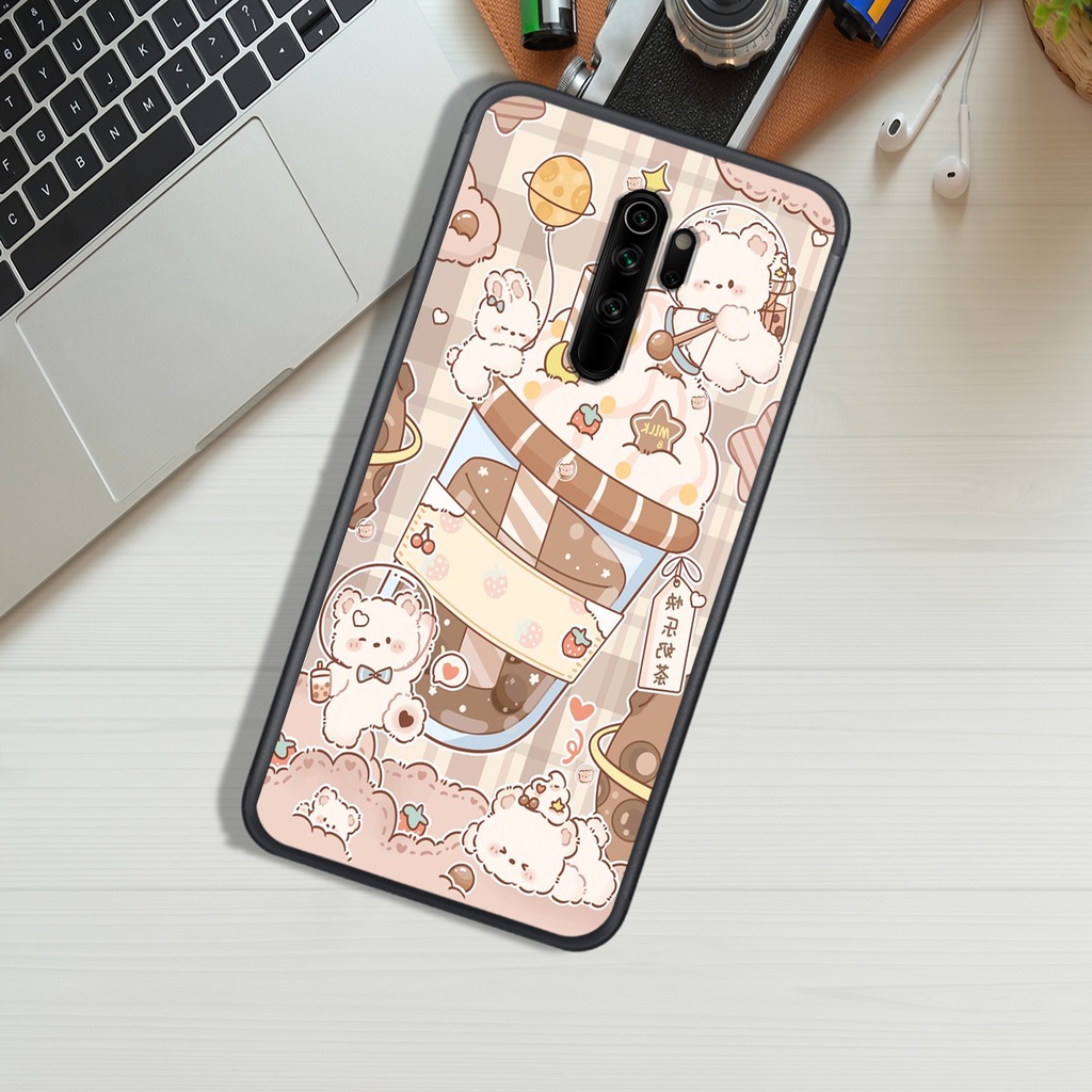 Ốp Lưng XIAOMI REDMI NOTE 8 - NOTE 8 PRO - REDMI 9, In Hình Gấu Cute, màu sắc bắt mắt.