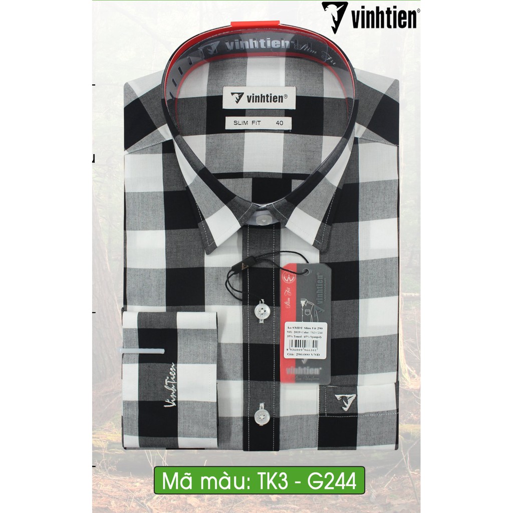 ÁO SƠ MI DÀI TAY SLIMFIT 290 VĨNH TIẾN | BigBuy360 - bigbuy360.vn