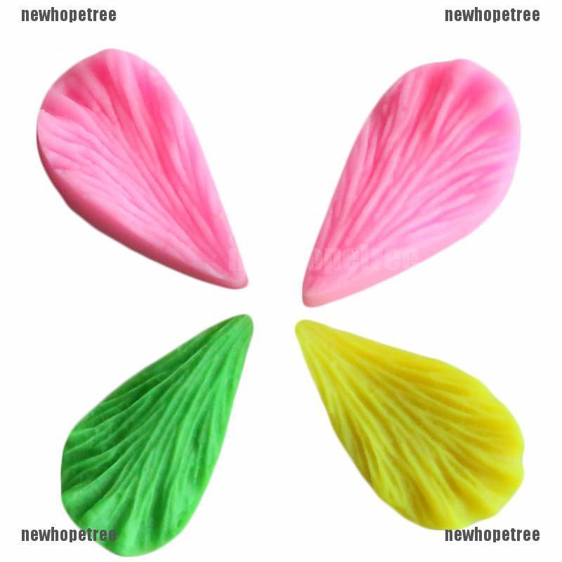 Cặp khuôn silicone tạo hình hoa lá trang trí bánh