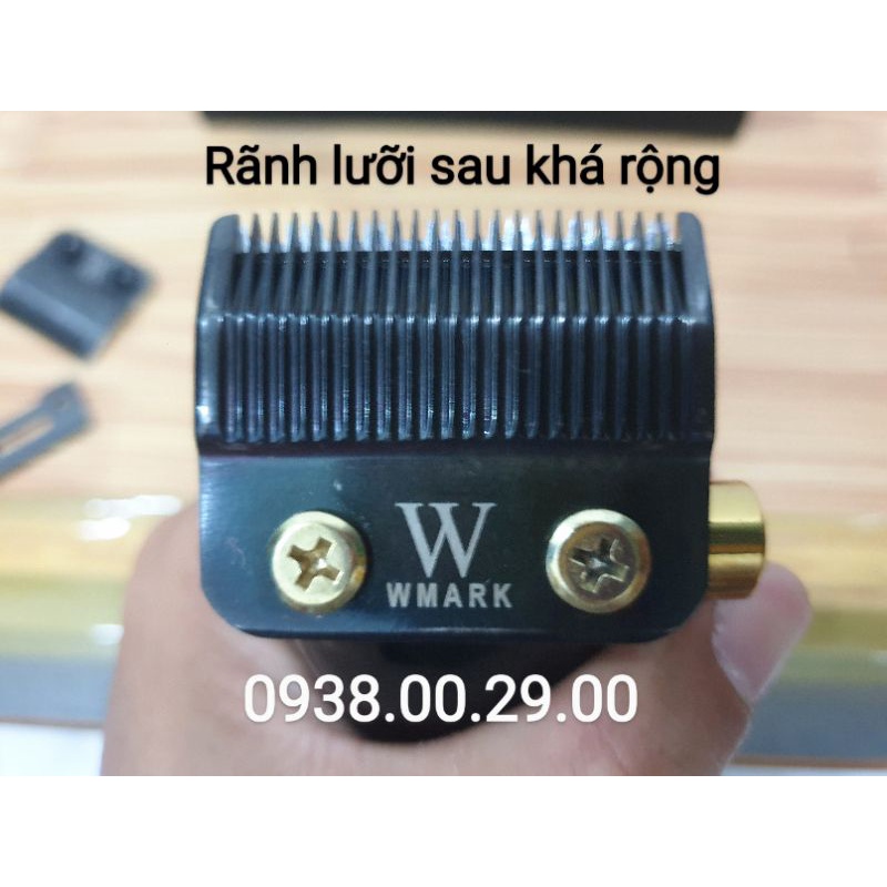 Lưỡi Thép Carbon Đen Wmark, Bộ Lưỡi Thép Cho Tông Đơ Wahl, Kemei, Surker...(Ảnh thật)