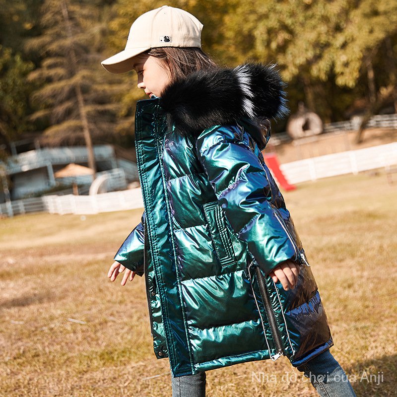 Children Girls Long Coat Winter Children Wear Thick Coat