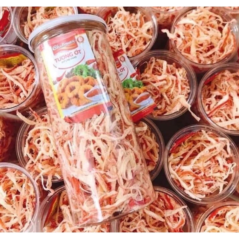 Mực Xé Sợi Hấp Dừa, Mực Rim Sate, Mực Cán Tẩm Vị, Mực mix 3 vị