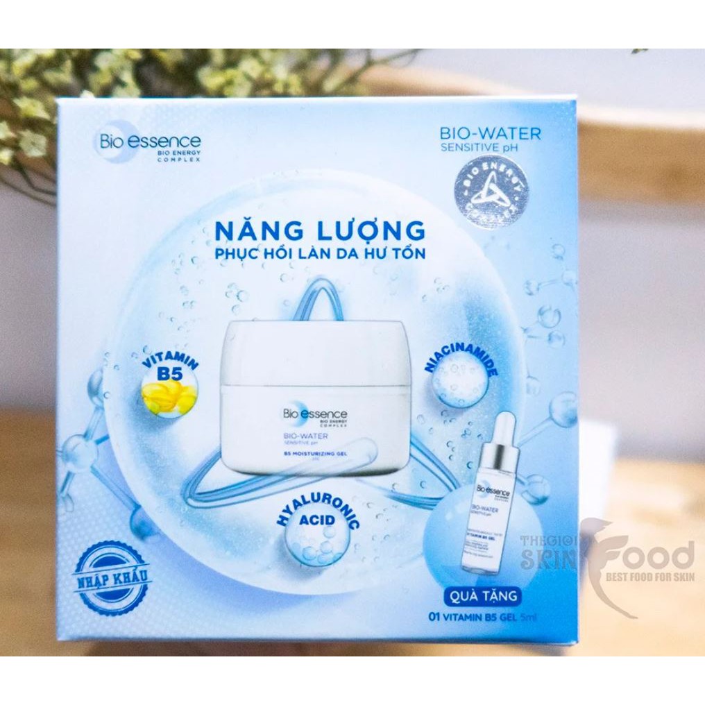 Kem Dưỡng Dạng Gel Phục Hồi Da Bio-essence Bio-Water Vitamin B5 Moisturizing Gel 50g