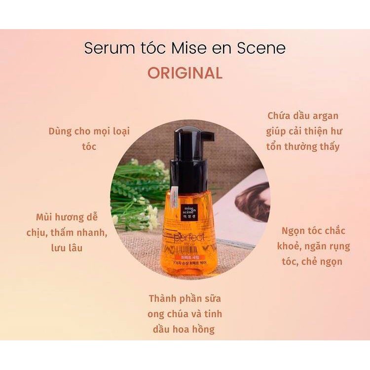 Tinh chất phục hồi tóc hư tổn Mise en Scene Perfect Serum