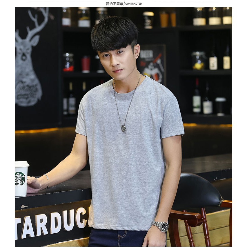 Áo Thun Trơn Nam Phong cách Hàn Quốc Vải dày mềm mịn-Thương Hiệu Yano | BigBuy360 - bigbuy360.vn