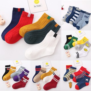 SET 5 Tất Vớ Trẻ Em Cao Cổ, Dày, Ấm Cho Bé 0 - 5 tuổi.