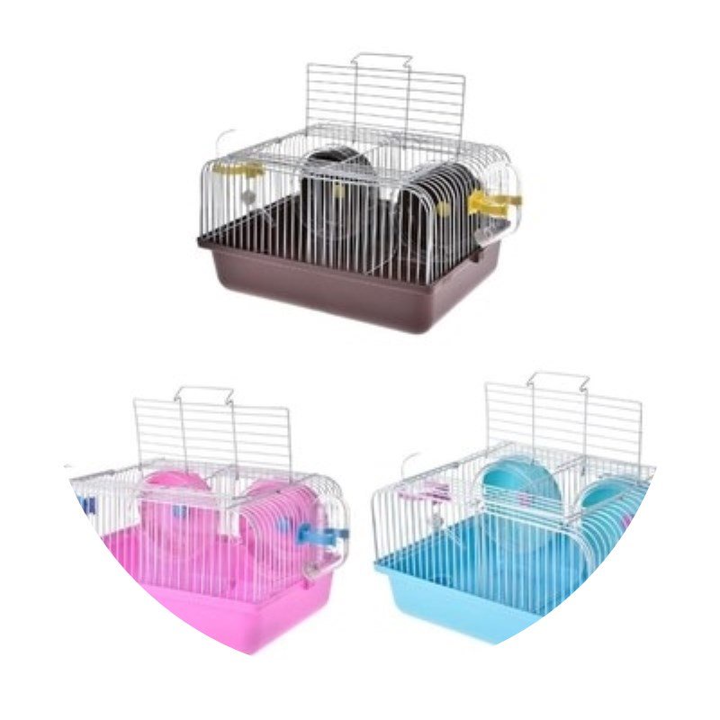 Lồng Hamster ngăn đôi  Full Phụ Kiện cho Hamster, sóc