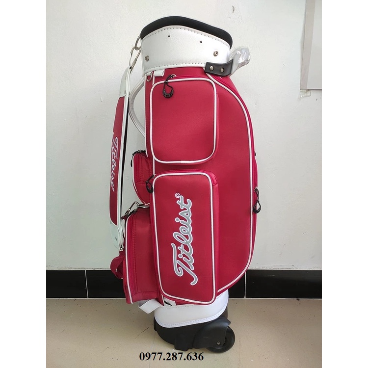 Túi đựng gậy golf Titleist túi gậy có bánh xe tiện lợi di chuyển vải bạt chống thấm chống bụi siêu nhẹ TM010