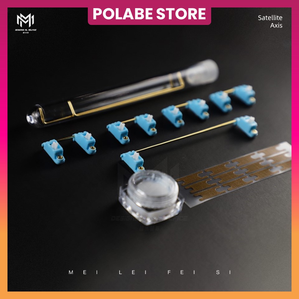 Stab ML V2 Pro, Stabilizer hàng xịn chính hãng ML, Stab PCB Mount - Thanh cân bằng bàn phím cơ Screw-in - Polabe Store
