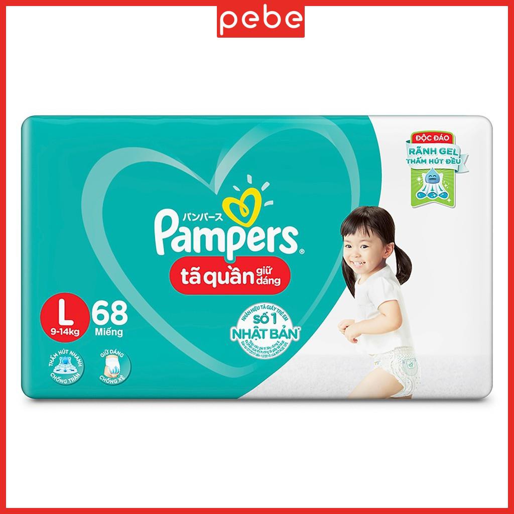 Tã bỉm quần pampers giữ dáng mới gói cực đại M74/L68/XL62/XXL56