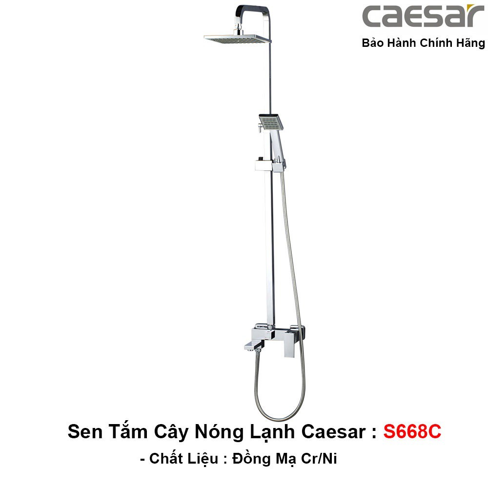 Vòi Sen Cây Nóng Lạnh Caesar S668C