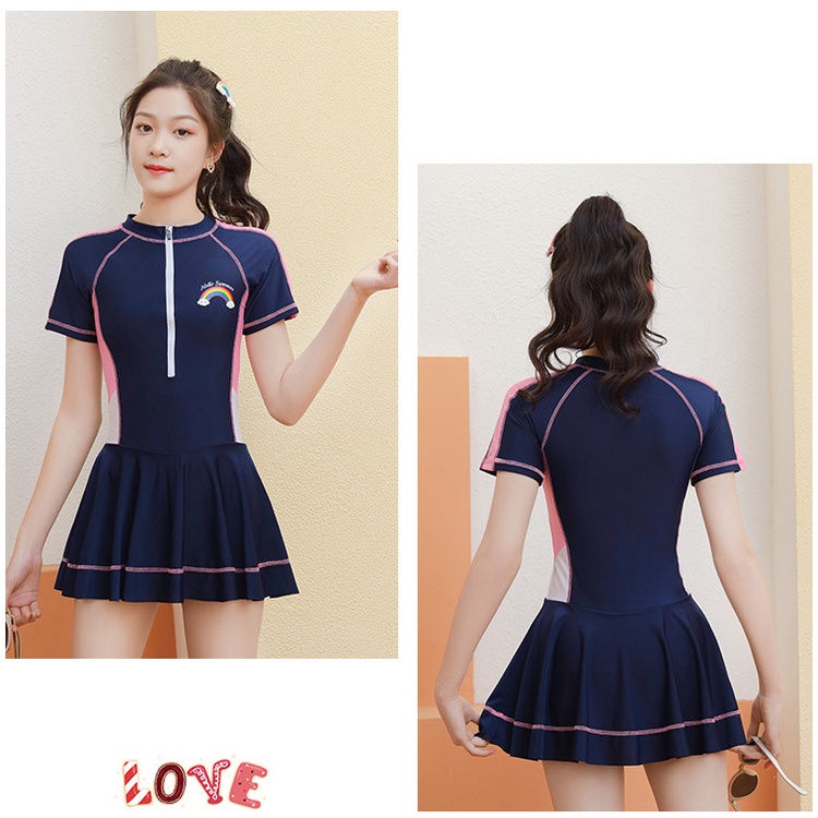 Bộ Đồ Bơi Một Mảnh Chống Nắng Thời Trang Hàn Quốc Cho Bé Gái