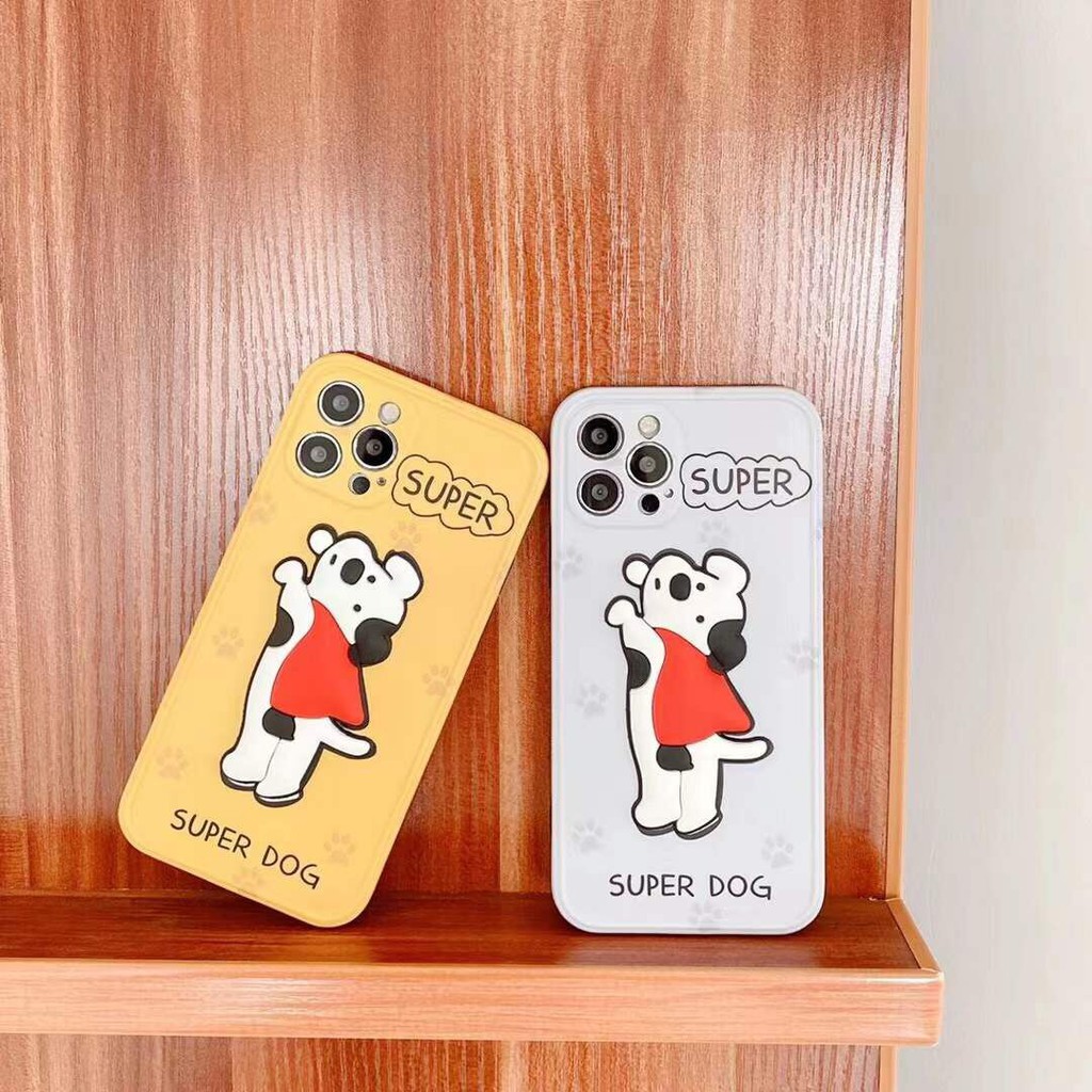 Ốp Điện Thoại In Hình Chú Chó Siêu Nhân Cho Iphone 7-12 Pro Max