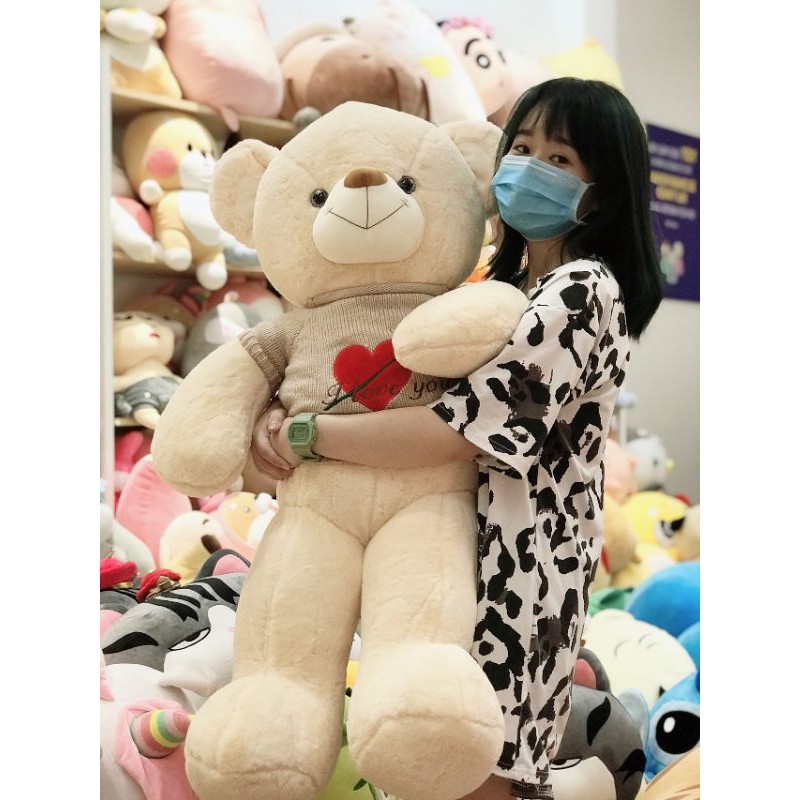 Gấu bông ❤️ Teddy áo trái tim mũi tên ❤️ hàng nhập lông nhung mịn cao cấp FREESHIP FREE GÓI QUÀ