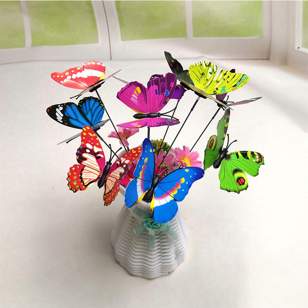 FASHYUNER Set 5/ 10 chuồn chuồn giả 3D đầy màu sắc trang trí sân vườn