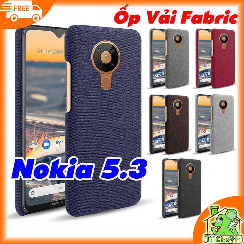[Cao Cấp] Ốp Lưng Nokia 5.3 Bọc Vải Fabric