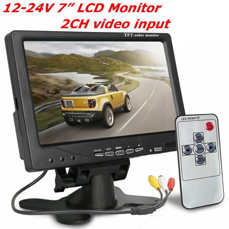 Màn hình LCD HD 12 V-24V 7 inch TFT có màu quan sát  cho ô tô