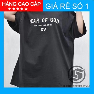 [Freeship Toàn Quốc]Áo Fear Of God XV ngắn tay Full Tag Túi, áo thun unisex thuộc street style