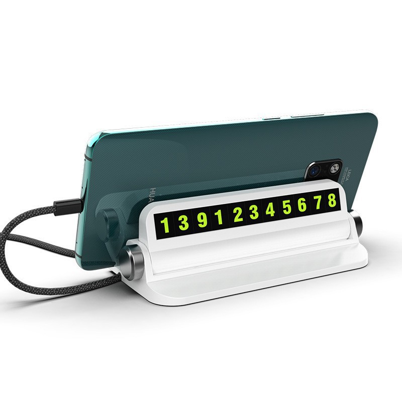 [AUTOCAR 360] ⚡️CẦN THIẾT⚡️Bảng Lưu Số Điện Thoại( có giá đỡ) Trên Xe Ô Tô Khi Cần Đậu Xe . .