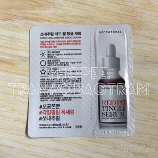 Gói Sample So' Natural Red Peel Tingle Serum