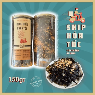 Rong biển cháy tỏi 150g Gánh Xưa, ăn vặt Sài Gòn, ăn vặt Đà Nẵng, vừa rẻ vừa ngon, ăn vặt văn phòng, rong biển ăn liền
