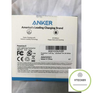 Dây sạc Iphone Anker Powerline II Lightning cable - A8432 [NEW]