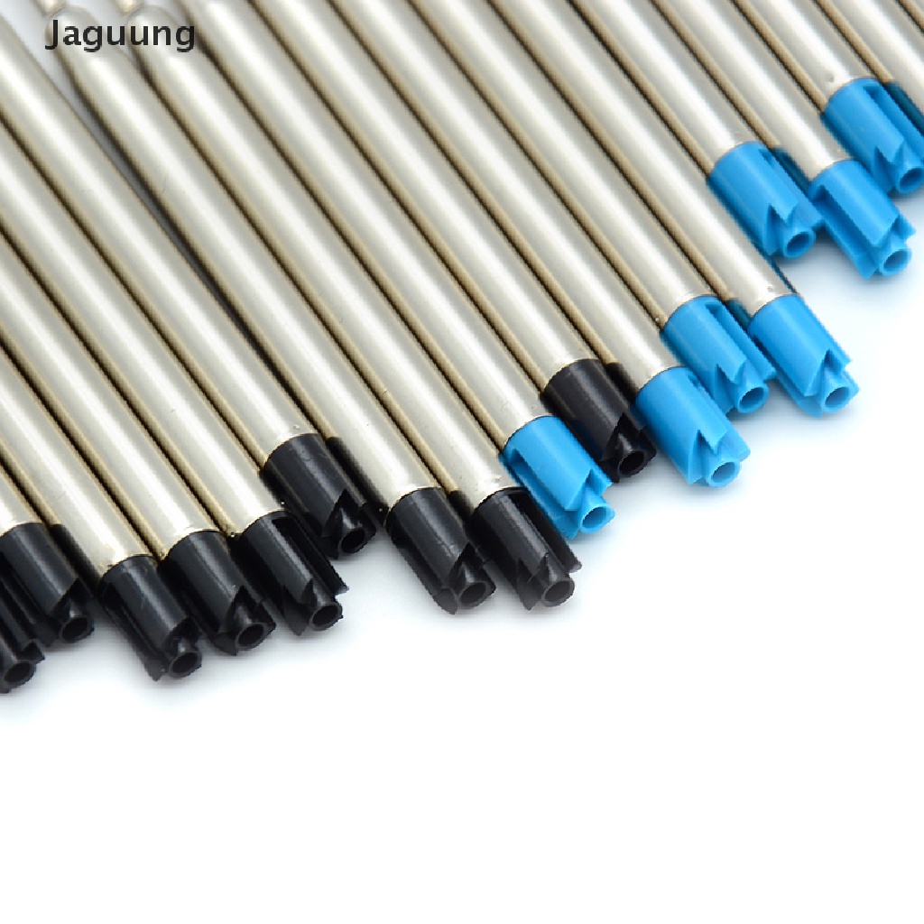 10 ruột bút bi 1.0mm màu xanh dương/đen tiêu chuẩn jagung
