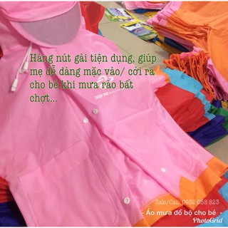 Áo mưa bộ cho bé Size 3