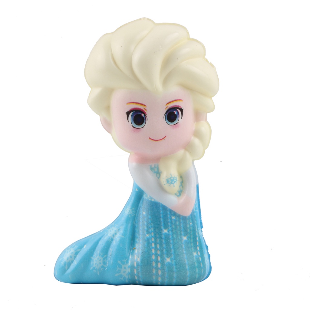 Đồ Chơi Squishy Nữ Hoàng Băng Giá Elsa &amp; Anna Kích Thước 12cm