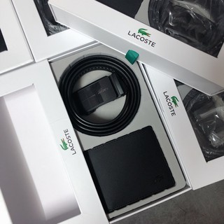 Set Lacoste nịt ví gài - S001