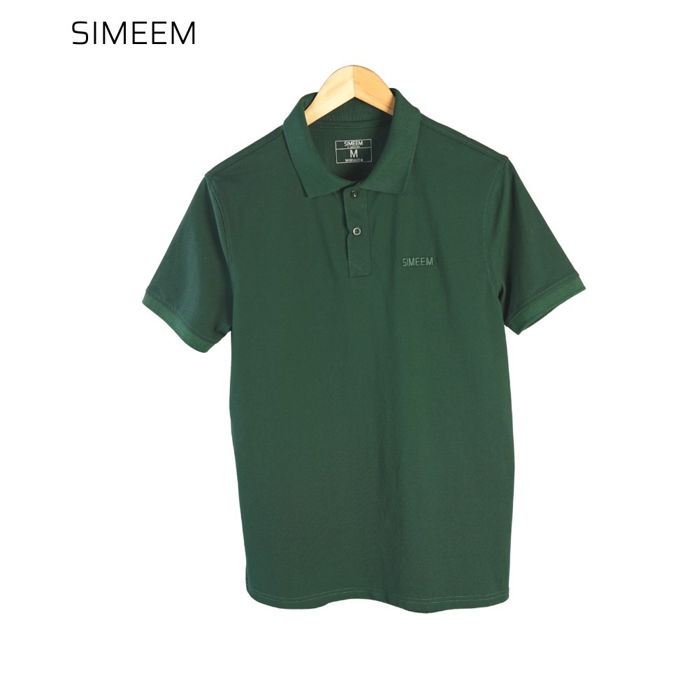 Áo thun Polo nam SIMEEM cổ sơmi thêu ngực vải CVC thoáng mát, hút mồ hôi 4 màu | BigBuy360 - bigbuy360.vn