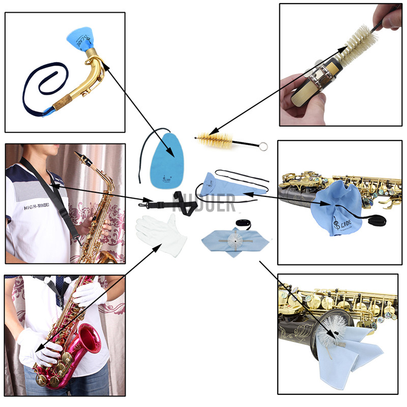 Bộ 6 Dụng Cụ Vệ Sinh Kèn Saxophone