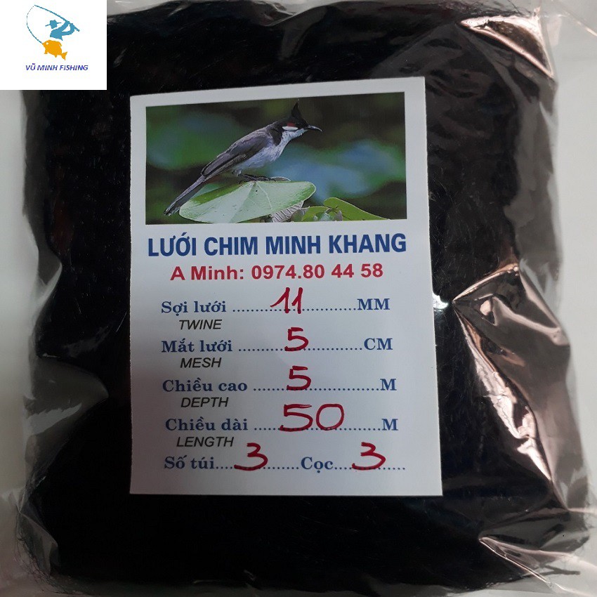 Lưới bẫy chim tàng hình tổng hợp cao 5m dài từ 10 - 50m