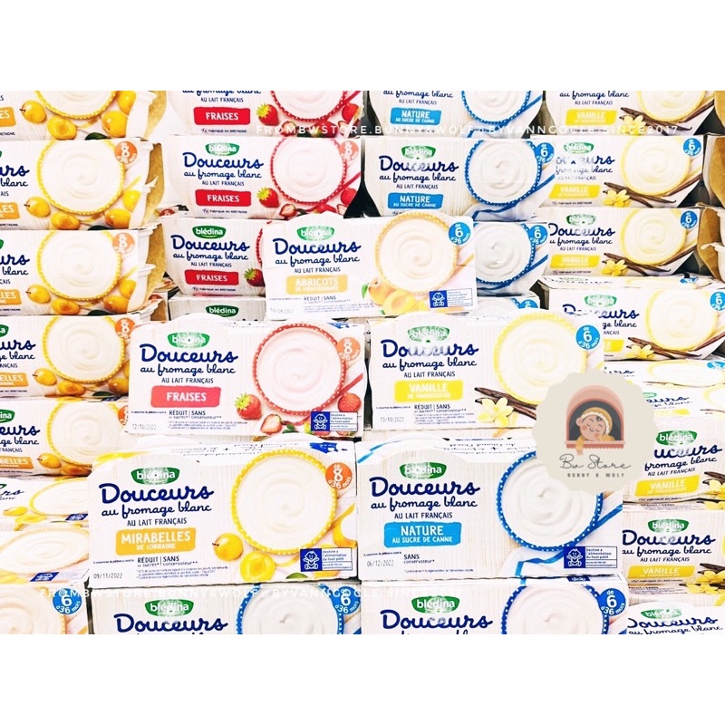 Sữa Chua Kem Sữa Phomai Bledina Douceurs Pháp [Hàng Air - Date Mới Nhất 2023]
