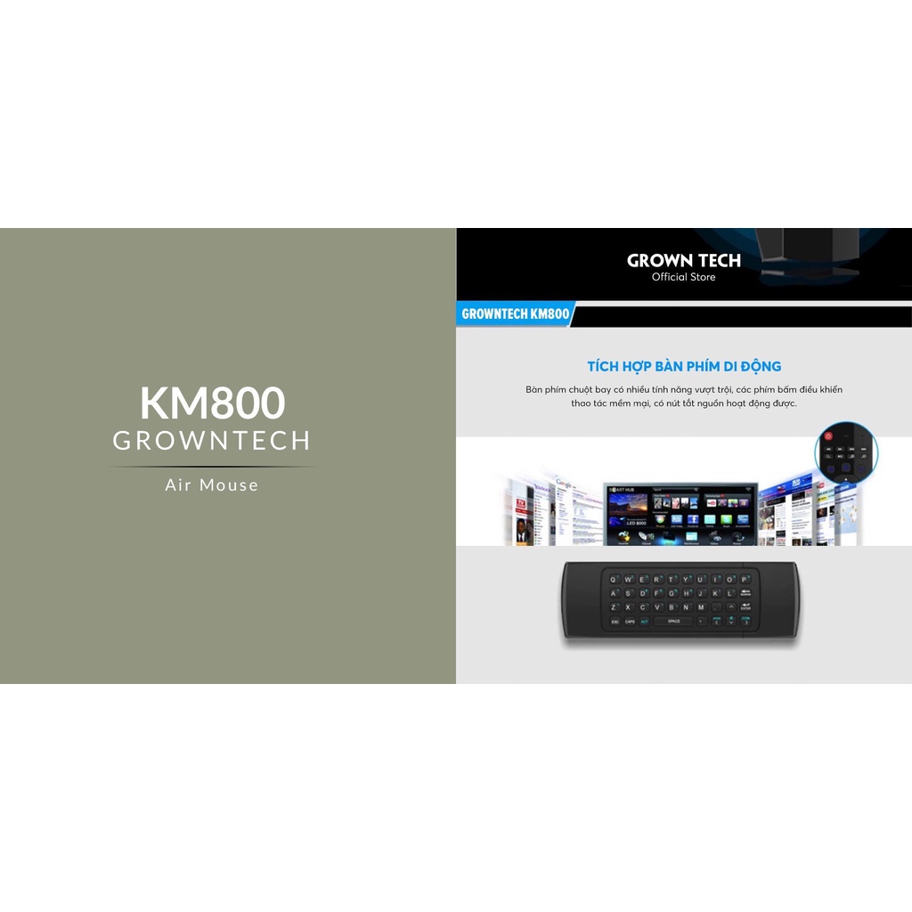 Bàn phím chuột bay KM800 có giọng nói voice phím không dây MX3 |AIR MOUSE KM800