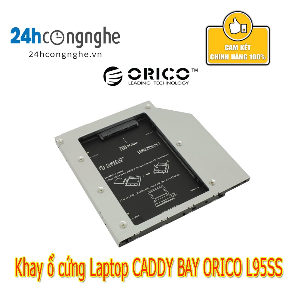 Caddy Bay SATA 3.0 9.5mm gắn thêm ổ cứng cho Laptop