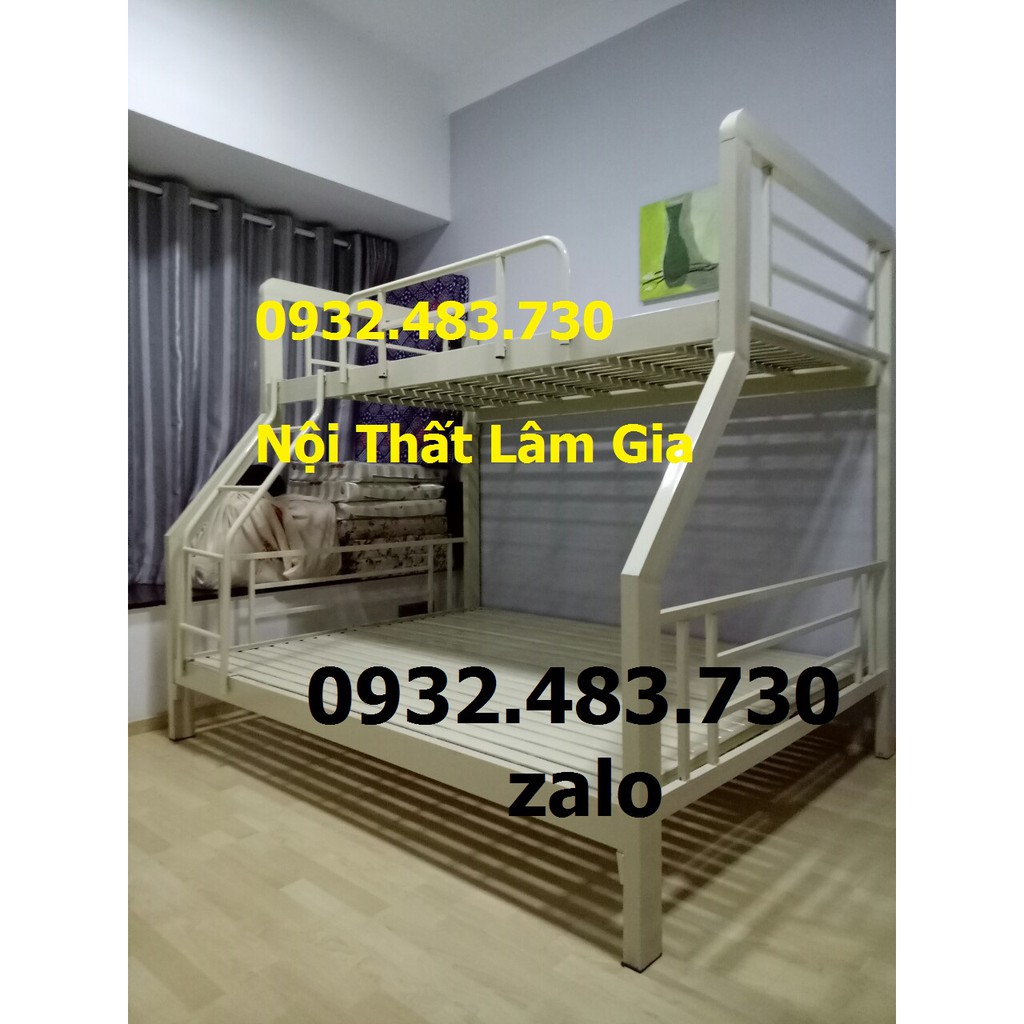 Giường 2 tầng tháo lắp 1m2x1m6 dài 2m