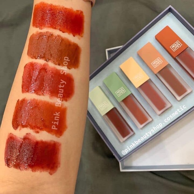 Set son kem HOLD LIVE ORCHID LOVE MATTE LIP 5 cây